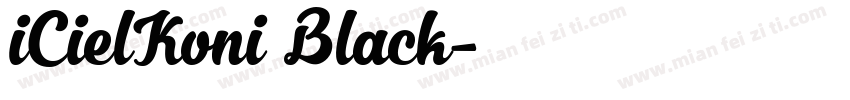 iCielKoni Black字体转换